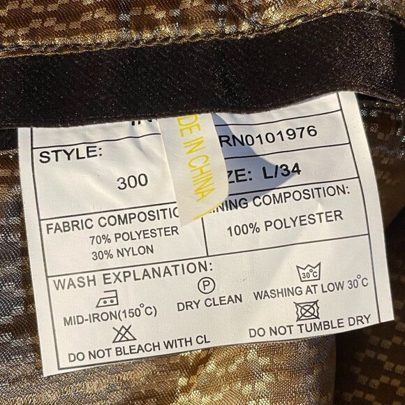 Nwt Insearch Brown Velvet Pants & Coat Large 34/36 - Picture 9 of 14